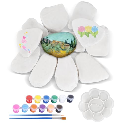 INQUIRLLY 12 Stücke Steine zum Bemalen, Gemalter Kieselsteine, Steine zum Bemalen Flach, Glatte Kieselsteine, zierkies, Dekosteine Naturstein für Bunte Malerei Dekoration(3-8 cm) INQUIRLLY 12 Stücke Steine zum Bemalen, Gemalter Kieselsteine, Steine zum Bemalen Flach, Glatte Kieselsteine, zierkies, Dekosteine Naturstein für Bunte Malerei Dekoration(3-8 cm) von INQUIRLLY