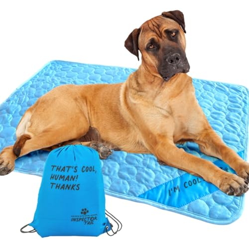 INSPECTOR TAIL Selbstkühlende und Reisematte + kostenloser Beutel mit Kordel, 2 Stück, waschbar und tragbar, weiches Haustier-Pad für drinnen und draußen, perfekt für Hunde und Katzen, für Auto, INSPECTOR TAIL Selbstkühlende und Reisematte + kostenloser Beutel mit Kordel, 2 Stück, waschbar und tragbar, weiches Haustier-Pad für drinnen und draußen, perfekt für Hunde und Katzen, für Auto, von INSPECTOR TAIL