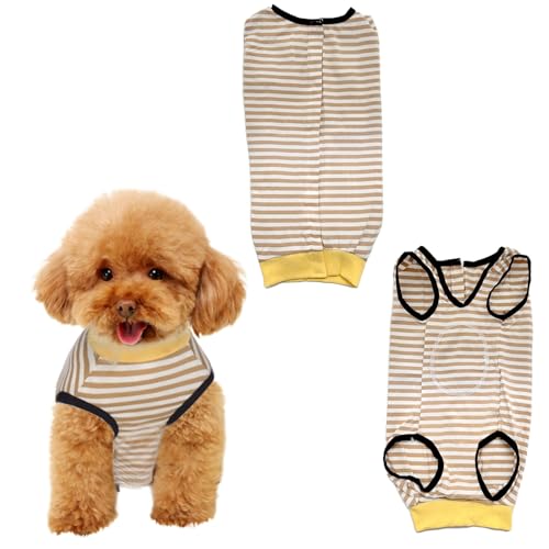 Bodysuit zur Genesung nach Operationen – Auslaufsicherer Schutzanzug für Hunde, atmungsaktiv, weich, elastisches Gewebe, Komfortanzug mit verstellbaren Trägern, 1 Stück (Medium/M) von INSPUTOL