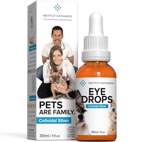 Institut Katharos Augentropfen für Hund & Katze - 100% Natürliche Augenpflege - Wirkt Besser als Augensalbe - Für entzündung (Katzen & Hunde) von Institut Katharos