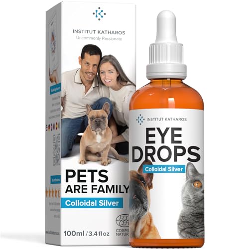 Institut Katharos Augentropfen für Hund & Katze - 100% Natürliche Augenpflege - Wirkt Besser als Augensalbe - Für entzündung (Pferd & Hunde) von Institut Katharos