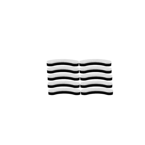 INSTR 10–50 Stück Katzen-Wasserbrunnenfilter, kompatibel mit WF050/WF060, Ersatz-Aktivkohlefilter, kompatibel mit Haustier-Automatik-Trinkspender-Zubehör (Size : 10pcs White Black) von INSTR