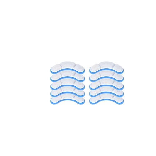 INSTR 10–50 Stück Katzen-Wasserbrunnenfilter, kompatibel mit WF050/WF060, Ersatz-Aktivkohlefilter, kompatibel mit Haustier-Automatik-Trinkspender-Zubehör (Size : 10pcs White Blue) von INSTR