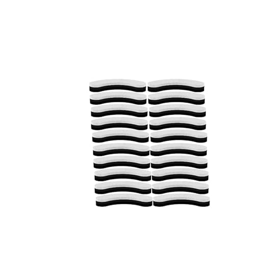 INSTR 10–50 Stück Katzen-Wasserbrunnenfilter, kompatibel mit WF050/WF060, Ersatz-Aktivkohlefilter, kompatibel mit Haustier-Automatik-Trinkspender-Zubehör (Size : 20pcs White Black) von INSTR