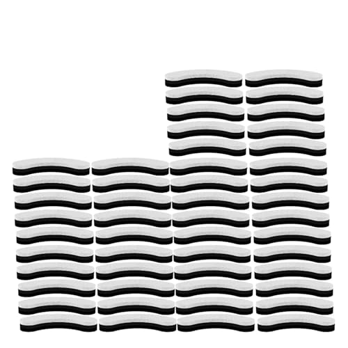 INSTR 10–50 Stück Katzen-Wasserbrunnenfilter, kompatibel mit WF050/WF060, Ersatz-Aktivkohlefilter, kompatibel mit Haustier-Automatik-Trinkspender-Zubehör (Size : 50pcs White Black) von INSTR