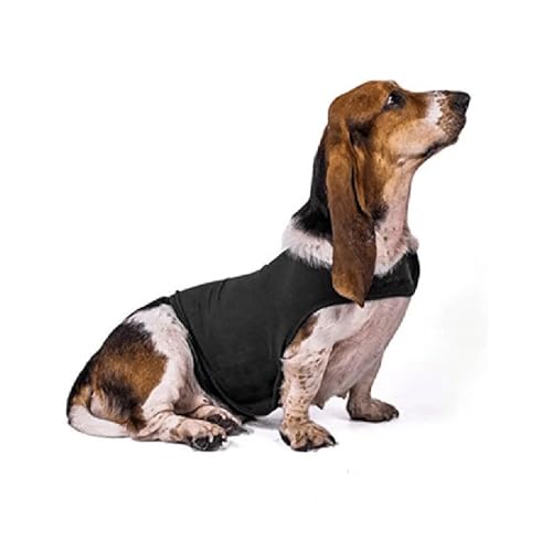 Anti-Angst-Hundeweste, Donner-Shirt, Sport-Dekompressions-Sedierungspaket, lindert Angst und Aufregung des Hundes, weiche Haustierkleidung (Color : Dark Grey, Size : L) von INSTR