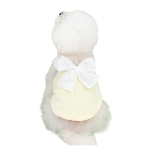 Big Bow Haustier-Hundekleidung, Sommer, dünnes Hundekleid, Rock, atmungsaktiv, for Welpen, kompatibel mit kleinen und mittelgroßen Hunden, Kleidung for französische Bulldogge, Chihuahua (Color : Yell Big Bow Haustier-Hundekleidung, Sommer, dünnes Hundekleid, Rock, atmungsaktiv, for Welpen, kompatibel mit kleinen und mittelgroßen Hunden, Kleidung for französische Bulldogge, Chihuahua (Color : Yell von INSTR
