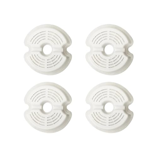 INSTR Ersatzfilter for Katzenbrunnenfilter, kompatibel mit Katzentrinker, automatischem Wasserspender for Haustiere, dreifacher Filtration (Color : 4pcs, Size : 100x105x30mm) von INSTR