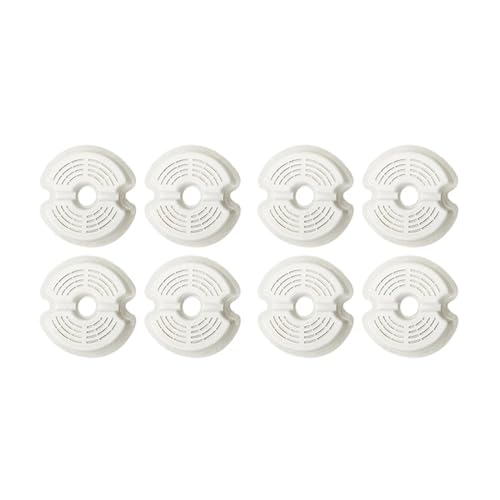 INSTR Ersatzfilter for Katzenbrunnenfilter, kompatibel mit Katzentrinker, automatischem Wasserspender for Haustiere, dreifacher Filtration (Color : 8pcs, Size : 100x105x30mm) von INSTR