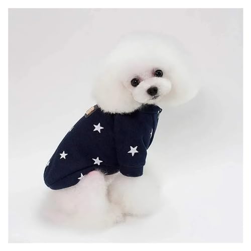 Fashion Star Haustier-Fleece-Sweatshirt, Pullover, Jacke, kompatibel mit kleinen Hunden, Katzen, Rundhalsausschnitt, Wintermantel, Welpenkleidung, kompatibel mit Pudel, Shih Tzu, Mops (Color : Blue, Fashion Star Haustier-Fleece-Sweatshirt, Pullover, Jacke, kompatibel mit kleinen Hunden, Katzen, Rundhalsausschnitt, Wintermantel, Welpenkleidung, kompatibel mit Pudel, Shih Tzu, Mops (Color : Blue, von INSTR