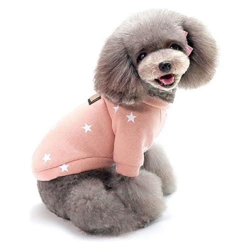 Fashion Star Haustier-Fleece-Sweatshirt, Pullover, Jacke, kompatibel mit kleinen Hunden, Katzen, Rundhalsausschnitt, Wintermantel, Welpenkleidung, kompatibel mit Pudel, Shih Tzu, Mops (Color : Pink, Fashion Star Haustier-Fleece-Sweatshirt, Pullover, Jacke, kompatibel mit kleinen Hunden, Katzen, Rundhalsausschnitt, Wintermantel, Welpenkleidung, kompatibel mit Pudel, Shih Tzu, Mops (Color : Pink, von INSTR