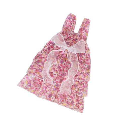 Haustier-Baumwoll-Hosenträgerrock, Haustier-Blumenrock, Hunderock, Netzkleid, Prinzessinnen-Stil, bequem, stilvoll, frisch, süß, niedliche Hundekleidung (Color : 03, Size : XL) von INSTR