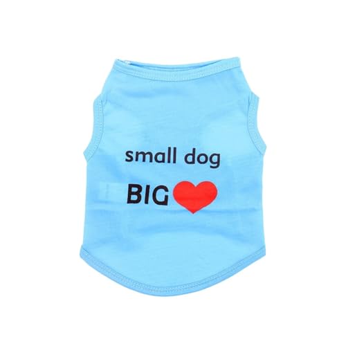 Haustier Hund Kleidung Sommer Welpen Haustier Kleidung for Hund Weste Hemd Hunde Haustiere Kleidung Chihuahua Yorkshire Kleidung Kompatibel Mit Hunden (Color : 2, Size : S) von INSTR