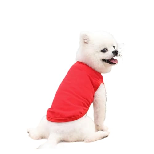 Haustier-Hundekleidung, kompatibel mit kleinen, mittelgroßen und großen Hunden, Weste, warme Baumwolle, for Welpen, Katzen, Kostüm, Mantel, Bulldogge, Chihuahua, T-Shirt, Haustierkleidung (Color : Re Haustier-Hundekleidung, kompatibel mit kleinen, mittelgroßen und großen Hunden, Weste, warme Baumwolle, for Welpen, Katzen, Kostüm, Mantel, Bulldogge, Chihuahua, T-Shirt, Haustierkleidung (Color : Re von INSTR