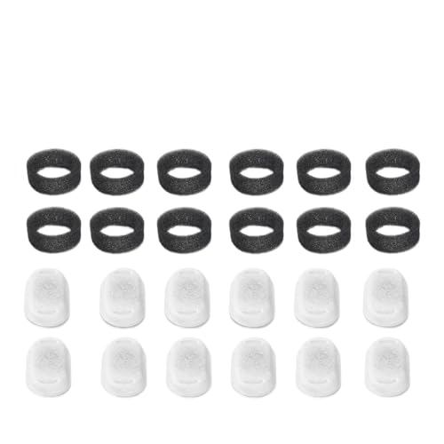INSTR Haustier-Katze-Hund-Wasserbrunnen-Spenderfilter, Aktivkohle-Ersatzfilterelement, geeignet, kompatibel mit Edelstahl-Haustierbrunnen (Size : 12Pack) von INSTR