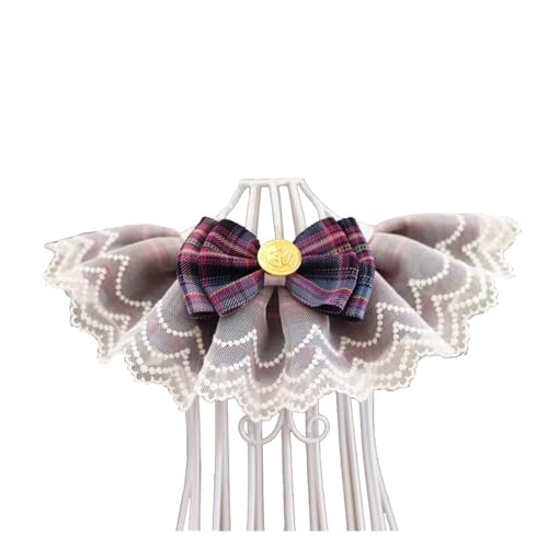 Haustier-Lätzchen, rosa Kariertes Band, Fliege for Hunde, Organza-Baumwoll-Gaze, Hunde-Halskette, Lätzchen, Katzen-Zubehör, spezielle Haustierprodukte for Kätzchen (Color : Purple, Size : M- for NEC Haustier-Lätzchen, rosa Kariertes Band, Fliege for Hunde, Organza-Baumwoll-Gaze, Hunde-Halskette, Lätzchen, Katzen-Zubehör, spezielle Haustierprodukte for Kätzchen (Color : Purple, Size : M- for NEC von INSTR