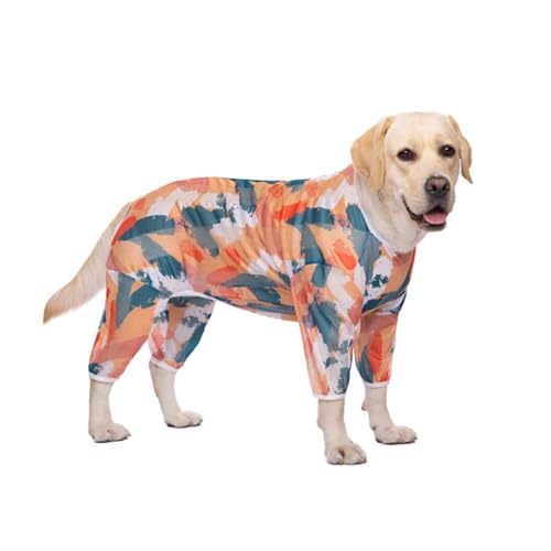 Kühlweste for große Hunde, Sommerkleidung for Hunde, atmungsaktives T-Shirt, kompatibel mit mittelgroßen Hunden, Netz-Overall for Hunde, Kühlzubehör for Hunde (Color : A-Graffiti, Size : 2XL) von INSTR