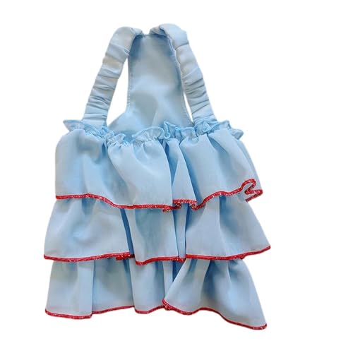 Sommer-Haustier-Kleider, süßer Tüll-Welpen-Prinzessin-Rock, Chihuahua, Yorkshire, süße Katze, kleine Hunde, Kleidung, Haustierprodukte (Color : Blue, Size : L) von INSTR