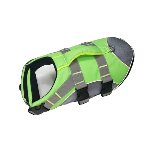 Sommer-Sicherheits-Schwimmweste for Hunde, kompatibel mit kleinen und großen Hunden, Badeanzug, Haustiergeschirr, Schwimmweste, Kleidung, Bulldogge, Labrador, Badebekleidung, S-XL (Color : Green, SI Sommer-Sicherheits-Schwimmweste for Hunde, kompatibel mit kleinen und großen Hunden, Badeanzug, Haustiergeschirr, Schwimmweste, Kleidung, Bulldogge, Labrador, Badebekleidung, S-XL (Color : Green, SI von INSTR