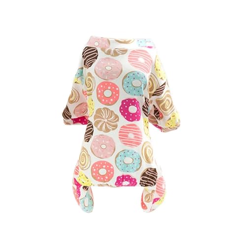Warme Haustierkleidung, Baumwoll-Hundepyjama, gelbe Ente, weiches Material, dehnbarer Hundepyjama, Einteiler, Kleidung for Hunde und Katzen, kompatibel mit kleinen Hunden (Color : Donut, Size : XXL Warme Haustierkleidung, Baumwoll-Hundepyjama, gelbe Ente, weiches Material, dehnbarer Hundepyjama, Einteiler, Kleidung for Hunde und Katzen, kompatibel mit kleinen Hunden (Color : Donut, Size : XXL von INSTR