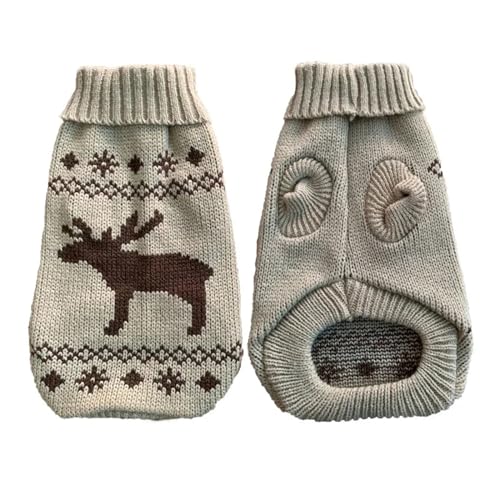 Warmer Haustier-Hundepullover, Winter-Hundekleidung, kompatibel mit kleinen mittelgroßen Hunden, gestrickter Welpen-Katzenmantel, Chihuahua, französische Bulldoggen, Yorkie, Customes (Color : B, Siz von INSTR