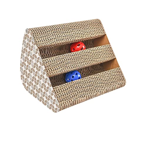 Intirilife Katzenkratzbrett Katzenspielzeug aus brauner Wellpappe mit 27.5 x 23.5 x 17.5 cm Größe - Kratzpappe zur spielerischen Beschäftigung Ihrer Katze Intirilife Katzenkratzbrett Katzenspielzeug aus brauner Wellpappe mit 27.5 x 23.5 x 17.5 cm Größe - Kratzpappe zur spielerischen Beschäftigung Ihrer Katze von INTIRILIFE