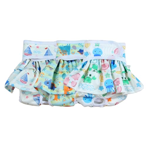 INUAN Waschbare, wiederverwendbare Hundewindeln, 3 Stück, super saugfähig, Hundewindeln, für Damen, verstellbare Haustier-Sanitärhöschen, Wärmehose für kleine, mittelgroße und große Hunde, Größe M INUAN Waschbare, wiederverwendbare Hundewindeln, 3 Stück, super saugfähig, Hundewindeln, für Damen, verstellbare Haustier-Sanitärhöschen, Wärmehose für kleine, mittelgroße und große Hunde, Größe M von INUAN