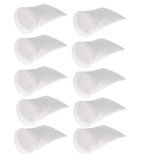 INVEES 10 Stück – 10 cm Ringfiltersocken 150 – Aquarium-Filzbeutel – 10 cm Ring von 22,9 cm Länge von INVEES