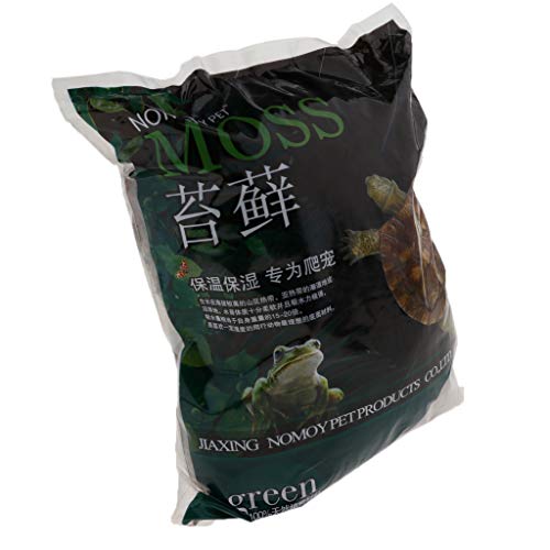 INVEES Reptilien-Terrarium-Bettwäsche Substrat Trockenmoos für Schildkrötendrachen Gecko (1 kg) von INVEES