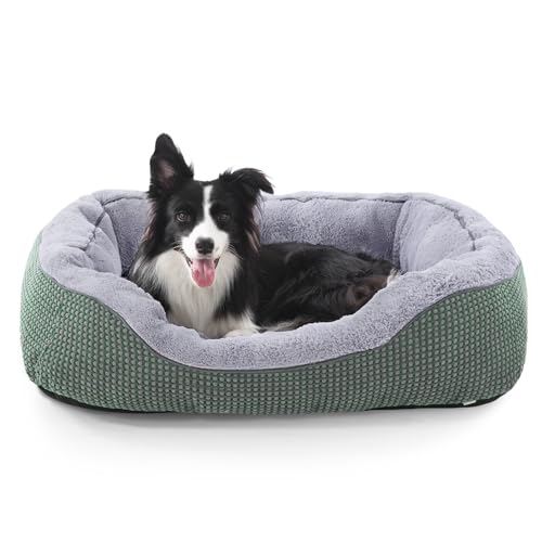 INVENHO Hundebett, Größe M, orthopädisch, wärmend, weich, beruhigend, langlebig, mit rutschfester Unterseite von INVENHO