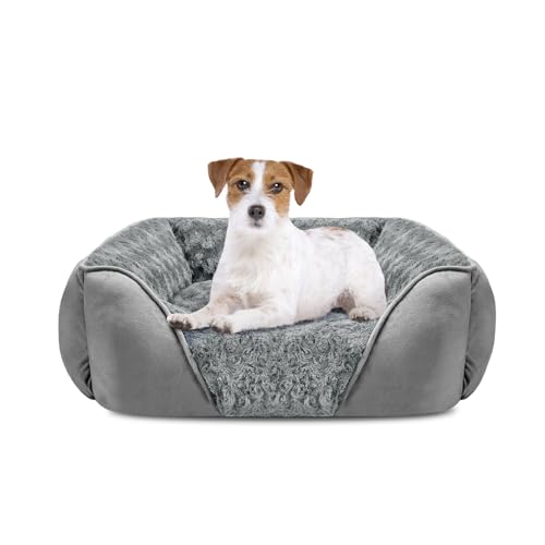 INVENHO Hundebett, rechteckig, waschbar, orthopädisch, weich, beruhigend, langlebig, mit rutschfester Unterseite von INVENHO