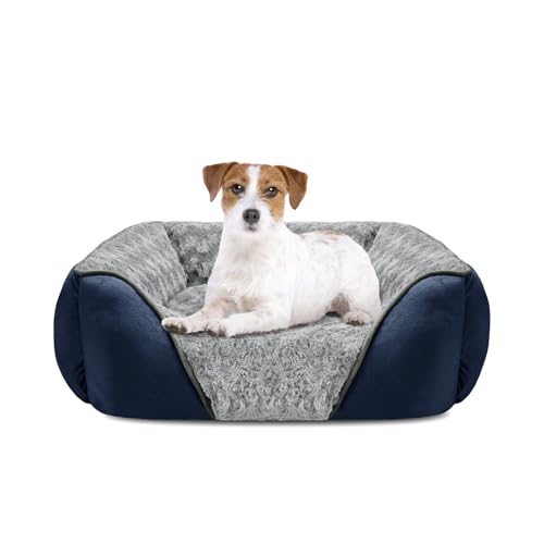INVENHO Hundebett, rechteckig, waschbar, orthopädisch, weich, beruhigend, langlebig, mit rutschfester Unterseite von INVENHO