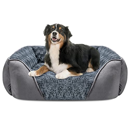INVENHO Hundebett für große, mittelgroße und kleine Hunde, rechteckig, waschbar, orthopädisches Hundebett, weich, beruhigend, schlafend, langlebig, Haustier-Kuscheltier mit rutschfester Unterseite INVENHO Hundebett für große, mittelgroße und kleine Hunde, rechteckig, waschbar, orthopädisches Hundebett, weich, beruhigend, schlafend, langlebig, Haustier-Kuscheltier mit rutschfester Unterseite von INVENHO
