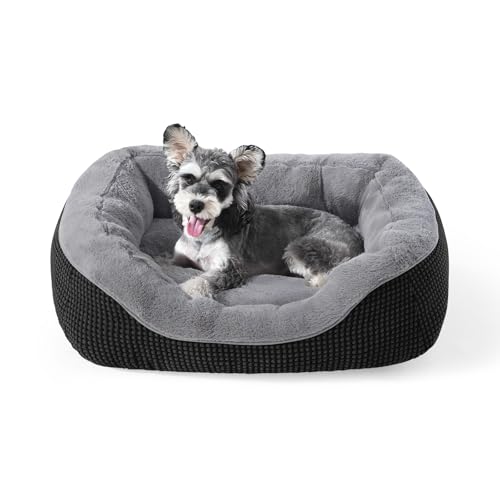 INVENHO Kleines Hundebett, waschbar, orthopädisch, beruhigend, wärmend, langlebig, mit rutschfester Unterseite von INVENHO