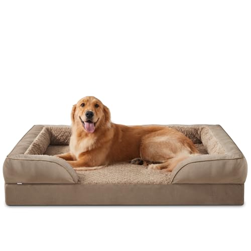 INVENHO Orthopädische Hundebetten – XL waschbares Hundesofa mit Eierkisten-Schaumstoff, wasserdichtem Futter und rutschfester Unterseite von INVENHO