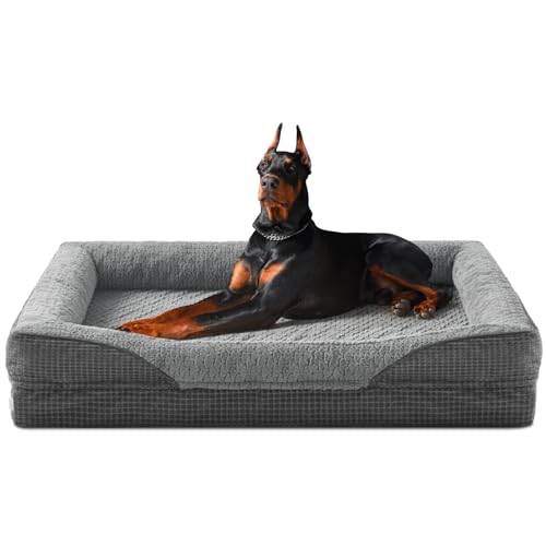INVENHO Orthopädisches extra großes Hundebett, XXL, wasserdicht, Eierkiste, Memory-Schaum, mit waschbarem, abnehmbarem Bezug, wasserdichtem Futter und rutschfester Unterseite INVENHO Orthopädisches extra großes Hundebett, XXL, wasserdicht, Eierkiste, Memory-Schaum, mit waschbarem, abnehmbarem Bezug, wasserdichtem Futter und rutschfester Unterseite von INVENHO