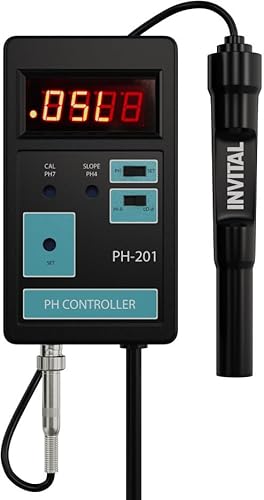 INVITAL Digitaler pH-Controller mit Sonde, Präzise pH-Überwachung, CO2-Dosierung, Kontrolle der Wasseracidität im Aquarium, Robuste pH-Sonde, Einfache Installation INVITAL Digitaler pH-Controller mit Sonde, Präzise pH-Überwachung, CO2-Dosierung, Kontrolle der Wasseracidität im Aquarium, Robuste pH-Sonde, Einfache Installation von INVITAL