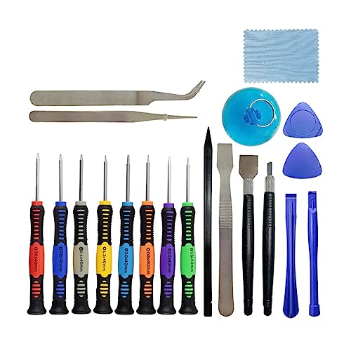 IOIUSKKU Mobile Reparaturwerkzeuge LCD Bildschirm Werkzeugset Rutschfeste Spudger Pinzette Edelstahl Schraubendreher Demontagesatz Universal für, 20 Stück/Set IOIUSKKU Mobile Reparaturwerkzeuge LCD Bildschirm Werkzeugset Rutschfeste Spudger Pinzette Edelstahl Schraubendreher Demontagesatz Universal für, 20 Stück/Set von IOIUSKKU