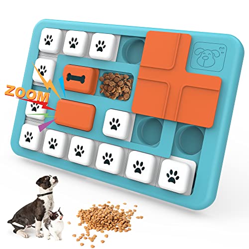 IOKHEIRA Hundepuzzle Spielzeug Hundepuzzle Langsame Fütterung Spielzeug Interaktive Hundespielzeuge, Welpen Behandeln Spender Spielzeug mit Quietschendem, Hundepuzzle Spielzeug für IQ-Ausbildung von IOKHEIRA