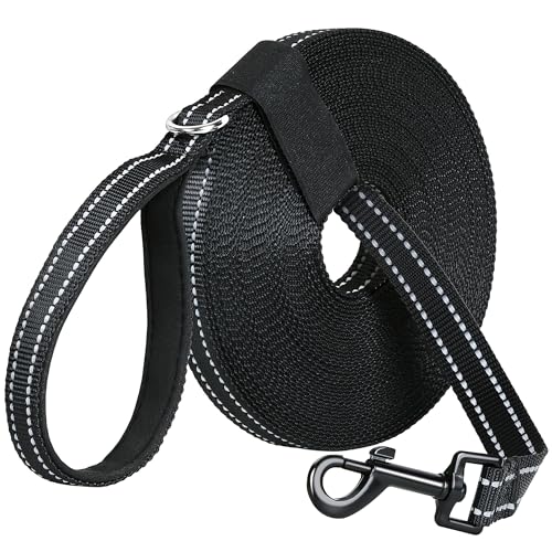 Schleppleine für Hunde, 5M/10M/15M/20M Robuste Lange Hundeleine Reflektierend Trainingsleine mit Bequem Handschlaufe, Ausbildungsleine für Kleine bis Große Hunde (5M) von IOKHEIRA