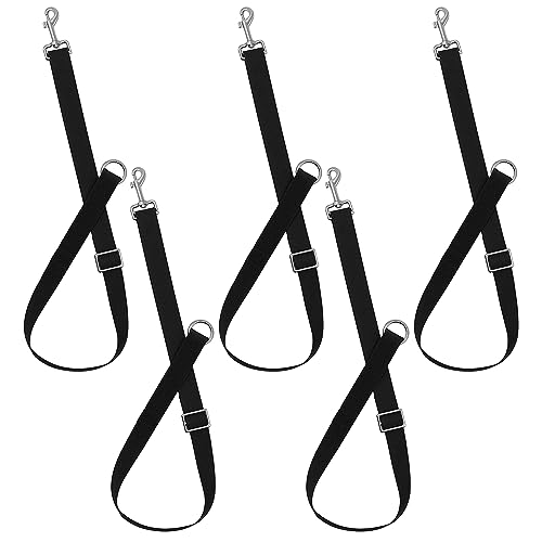 IOUALEY 5 Stück Pferde-Eimergurt-Aufhänger, Eimergurte für Pferdeställe, Pferdelieferanten, verstellbare Nylongurte, Eimeraufhänger für Pferde, Outdoor-Futterspender, Wassereimer, Heusacknetze von IOUALEY