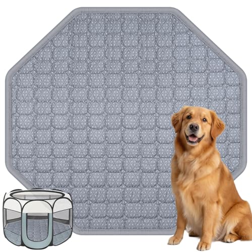 Hundebett, geeignet für Laufstall, waschbar, für große Hunde, weiche Matte mit rutschfester Unterseite, Grau, 114,3 cm Hundebett, geeignet für Laufstall, waschbar, für große Hunde, weiche Matte mit rutschfester Unterseite, Grau, 114,3 cm von IPOZITO