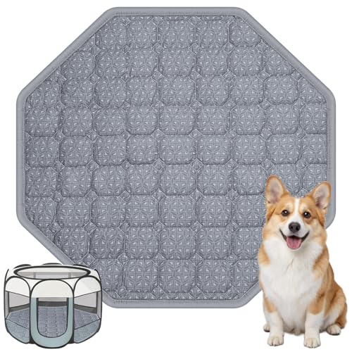 Hundebett, geeignet für Laufstall, waschbar, für kleine Hunde, weiche Matte mit rutschfester Unterseite, Grau, 73,7 cm Hundebett, geeignet für Laufstall, waschbar, für kleine Hunde, weiche Matte mit rutschfester Unterseite, Grau, 73,7 cm von IPOZITO