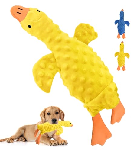 IPTPAS Quietschendes Plüsch-Hundespielzeug für alle Rassen, multifunktionales Gans Hundespielzeug mit Hupgeräusch, Knisterpapier, Leckerli-Tasche, langlebiges weiches Stofftier zum Kauen, Kuscheln IPTPAS Quietschendes Plüsch-Hundespielzeug für alle Rassen, multifunktionales Gans Hundespielzeug mit Hupgeräusch, Knisterpapier, Leckerli-Tasche, langlebiges weiches Stofftier zum Kauen, Kuscheln von IPTPAS