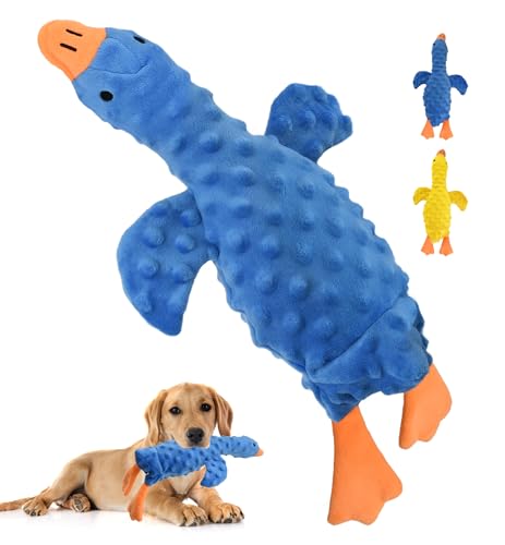IPTPAS Quietschendes Plüsch-Hundespielzeug für alle Rassen, multifunktionales Gans Hundespielzeug mit Hupgeräusch, Knisterpapier, Leckerli-Tasche, langlebiges weiches Stofftier zum Kauen, Kuscheln IPTPAS Quietschendes Plüsch-Hundespielzeug für alle Rassen, multifunktionales Gans Hundespielzeug mit Hupgeräusch, Knisterpapier, Leckerli-Tasche, langlebiges weiches Stofftier zum Kauen, Kuscheln von IPTPAS
