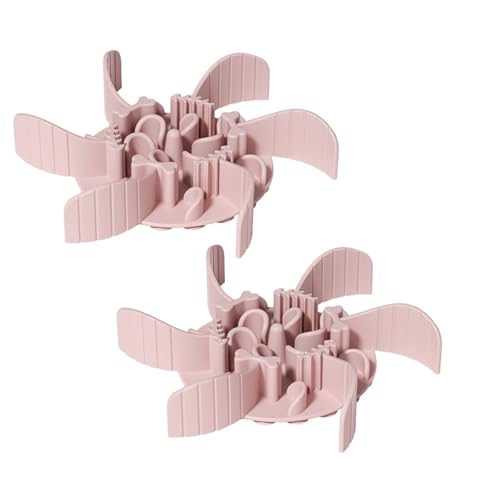 Futternapfeinsatz für langsames Fressen, kein Würgen, langsamer Fresseinsatz, mit starken Saugnäpfen, verlangsamt das Fressen, fördert eine gesunde Verdauung, für die meisten Hundenäpfe (Rosa) von IRCKONCI