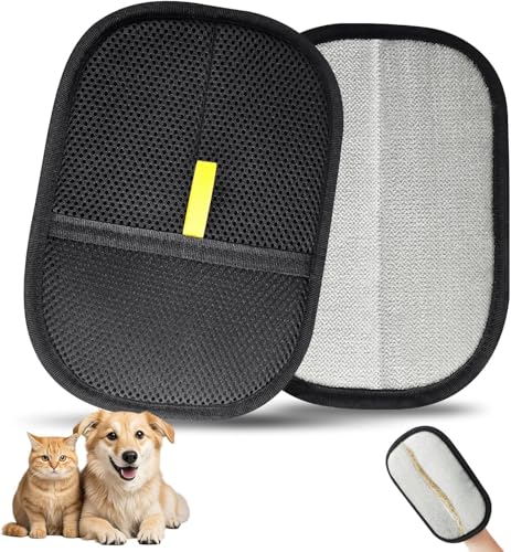 Tierhaarentfernungshandschuhe, Bürste, verbessert, wiederverwendbar, elektrostatischer Haarentferner, Fellpflege-Handschuh, Werkzeug für Kleidung, Couch, Teppich Tierhaarentfernungshandschuhe, Bürste, verbessert, wiederverwendbar, elektrostatischer Haarentferner, Fellpflege-Handschuh, Werkzeug für Kleidung, Couch, Teppich von IREDOON