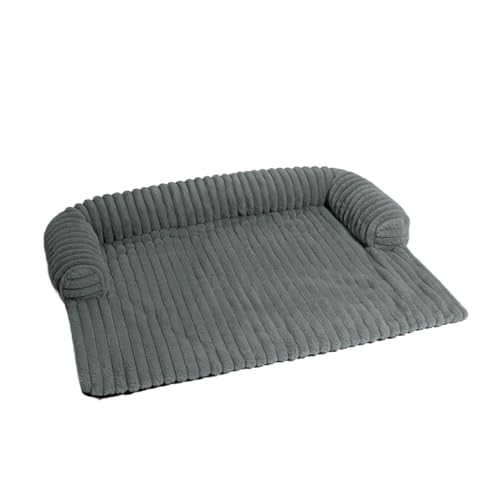 IRIRI Beruhigender Sofabezug for Haustiere – Abnehmbare, Waschbare Plüschdecke for Hunde/Katzen, Warmer Sofaschutz for Den Winter, for Kleine Bis Große Haustiere(Grau,M) von IRIRI
