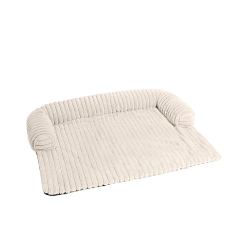 IRIRI Beruhigender Sofabezug for Haustiere – Abnehmbare, Waschbare Plüschdecke for Hunde/Katzen, Warmer Sofaschutz for Den Winter, for Kleine Bis Große Haustiere(Weiß,XL) von IRIRI