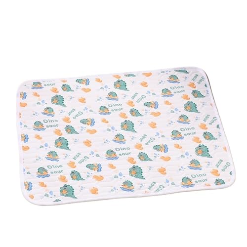 IRIRI Kühlmatte for Haustiere for Den Sommer – Gefüllt mit Eisseide und Latex, rutschfeste Hunde-/Katzenunterlage, Atmungsaktives Kühlbett for Zwinger/Auto/Sofa/Kiste(Weiß,70 * 50cm) von IRIRI